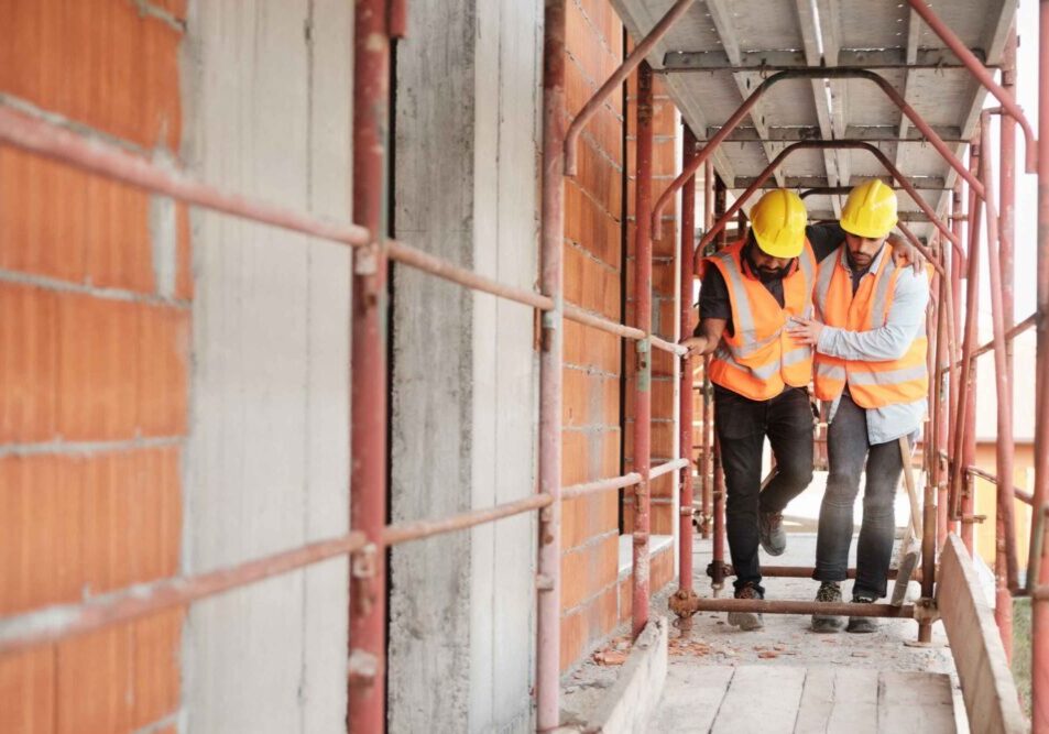 Hurt-Contruction-Worker-On-Site Hurt-Contruction-Worker-On-Site
